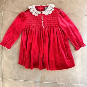 Nana’s Pet 90s Vintage Velvet Dress with Lace Collar